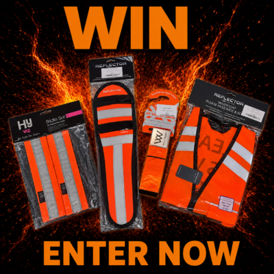 4 piece Orange HiViz reflective set